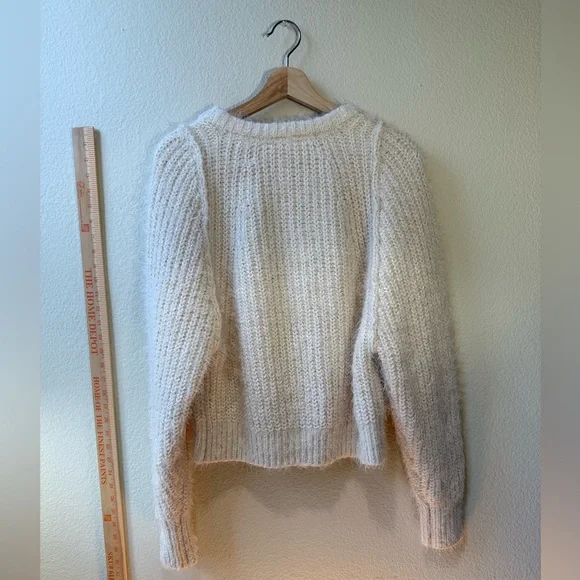 Free People Fuzzy Knit Wrap Cardigan – XS – Cream - Picture 6 of 11